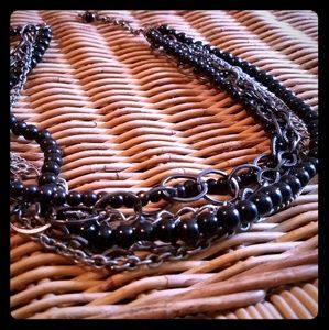 Chunky Black Necklace